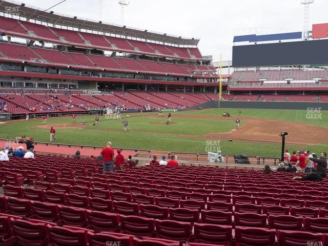 Great American Ball Park - Section Dugout Box 131 Seat View