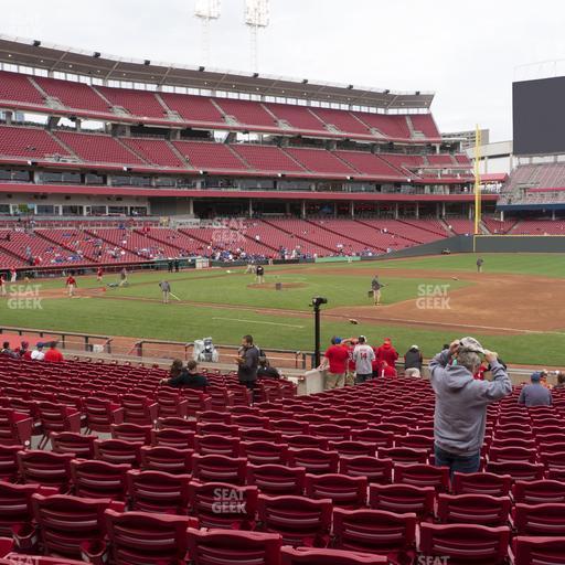 Great American Ball Park - Section Dugout Box 132 Seat View