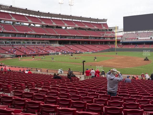 Great American Ball Park - Section Dugout Box 132 Seat View