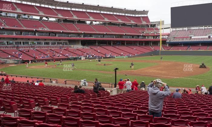 Great American Ball Park - Section Dugout Box 132 Seat View