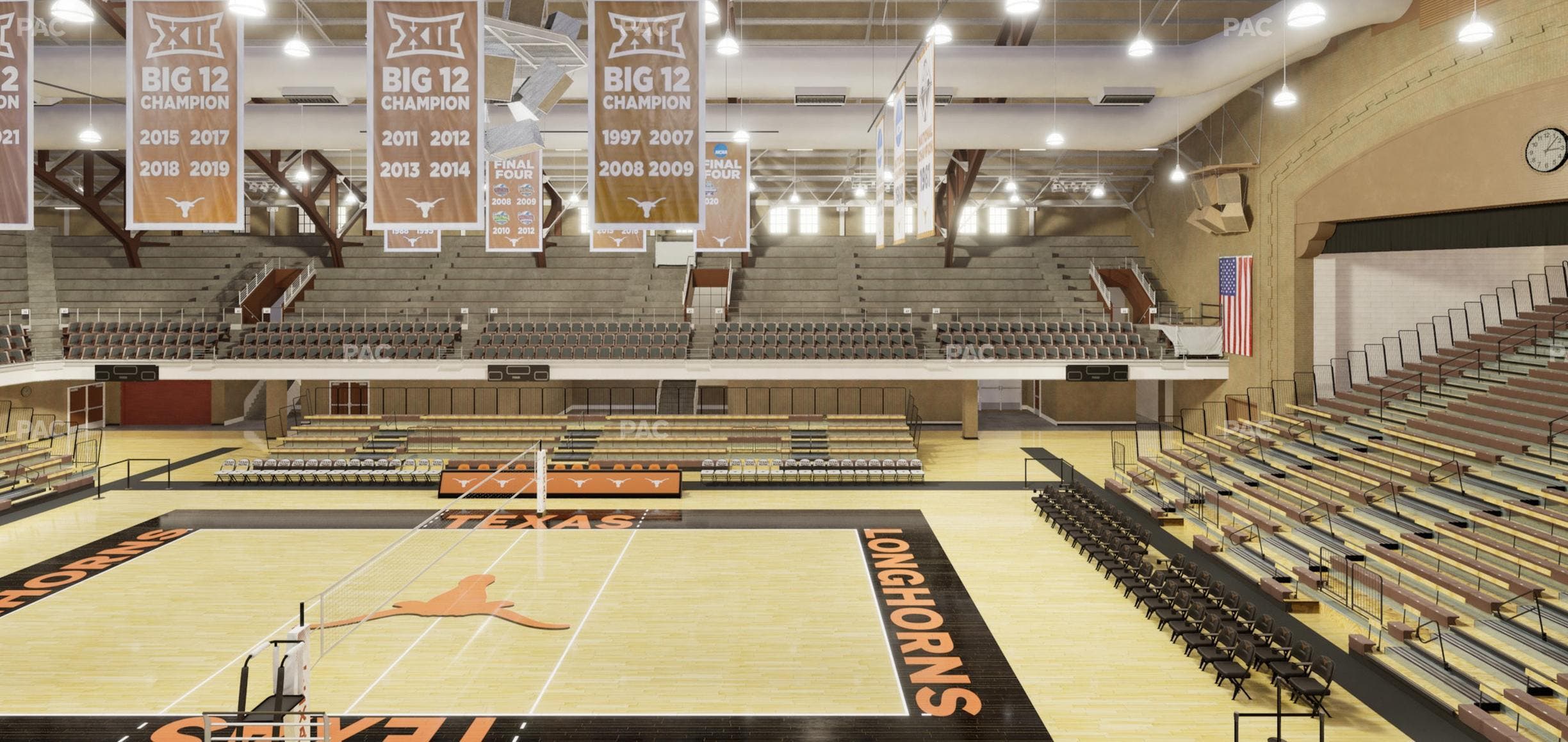 Gregory Gym - Section Bench 132 Seat View