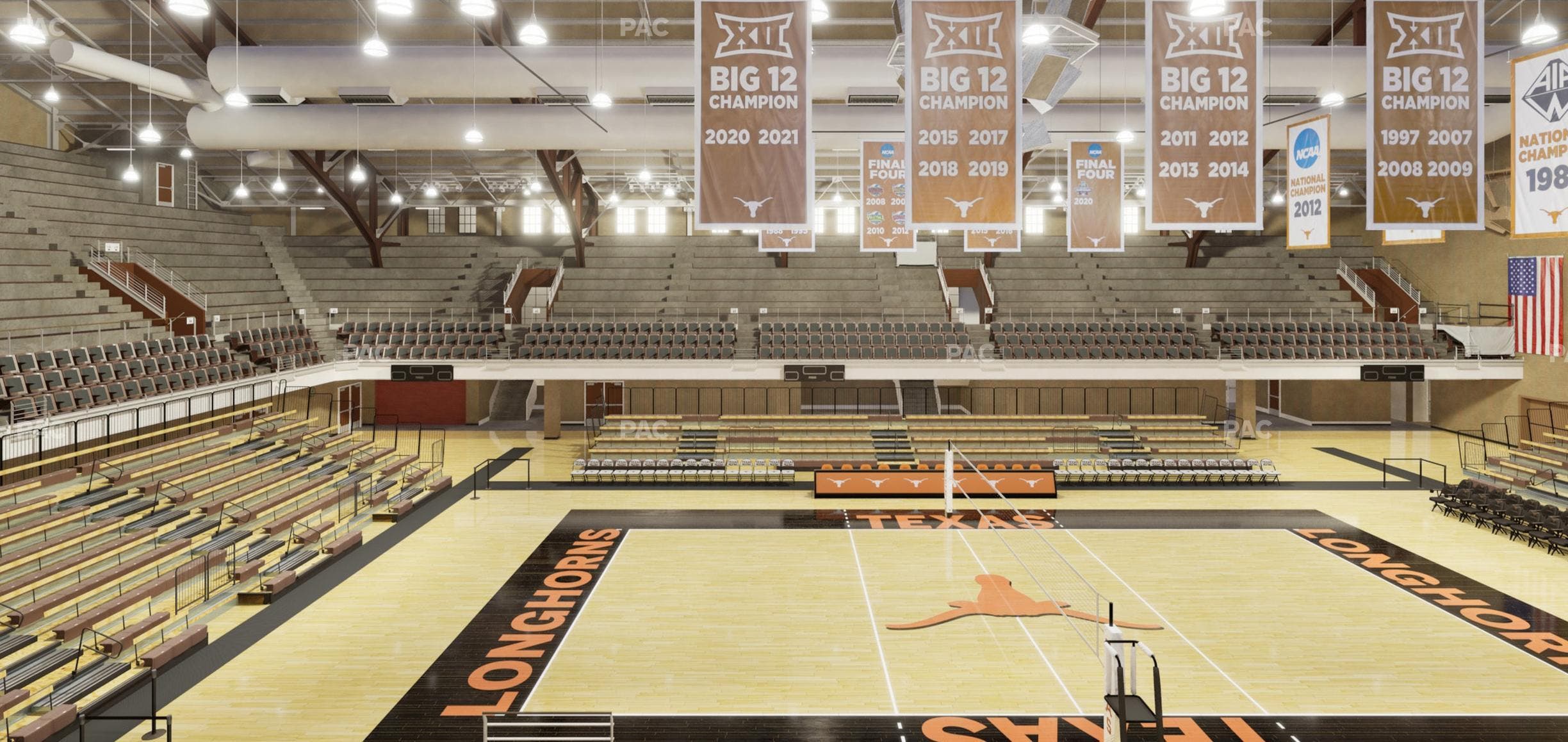 Gregory Gym - Section Bench 133 Seat View