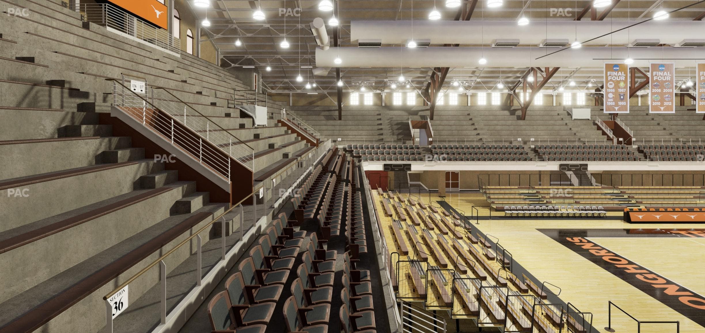 Gregory Gym - Section Bench 135 Seat View