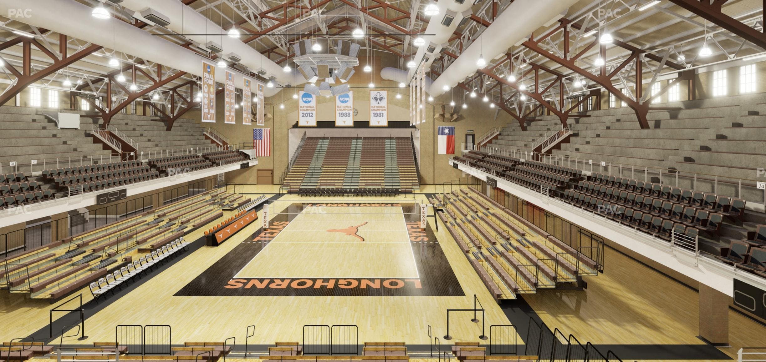 Gregory Gym - Section Bench 137 Seat View