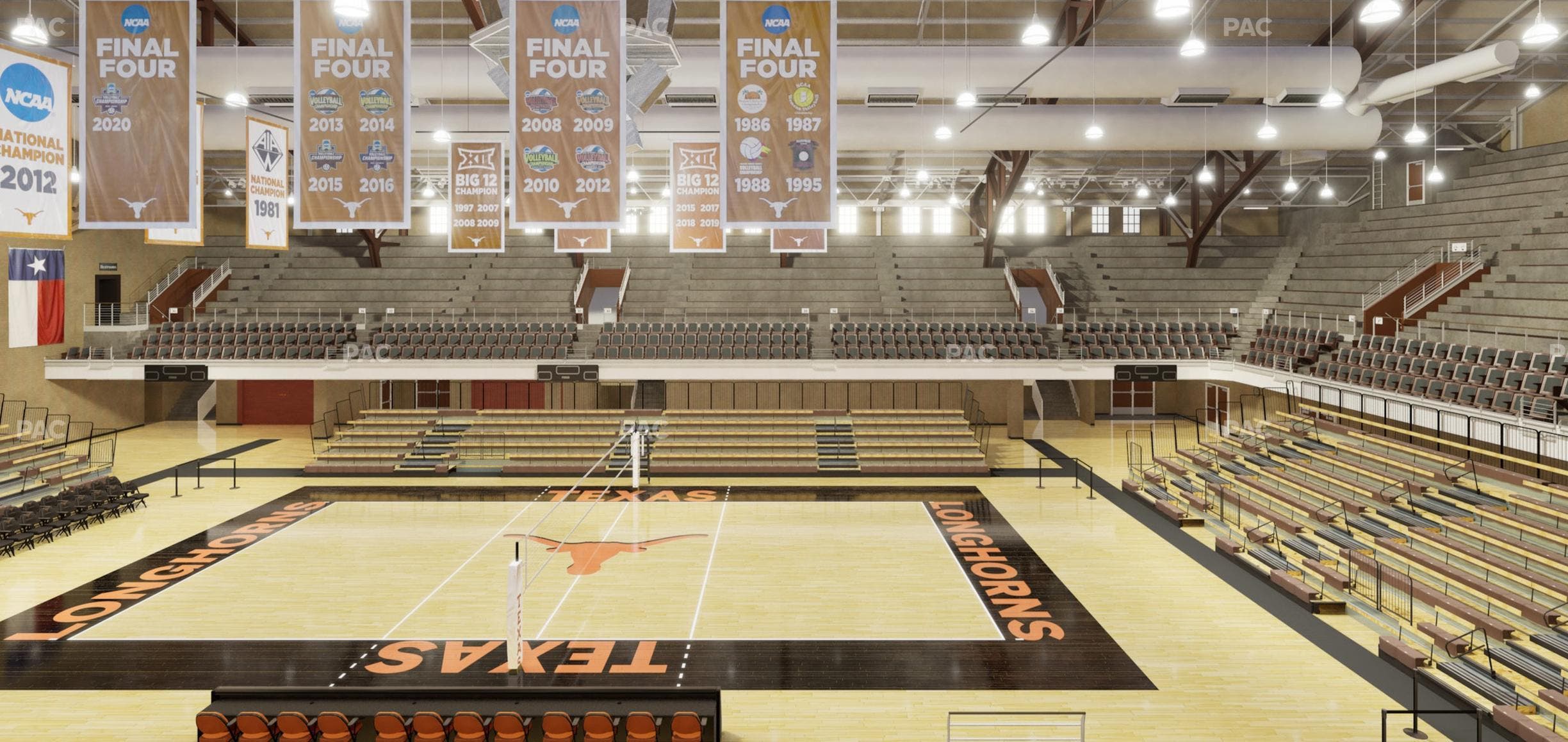 Gregory Gym - Section Bench 142 Seat View