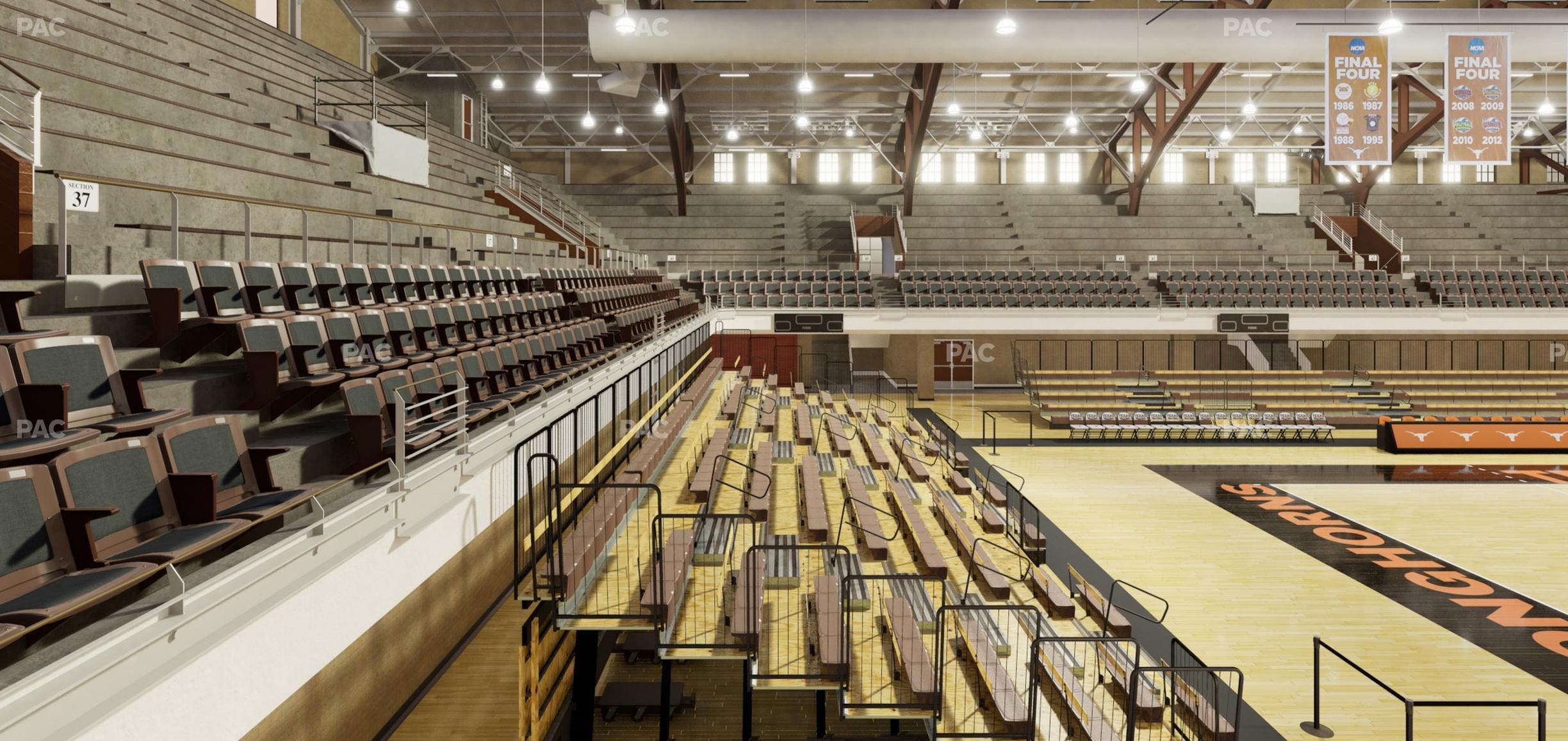Gregory Gym - Section Chairback 35 Seat View