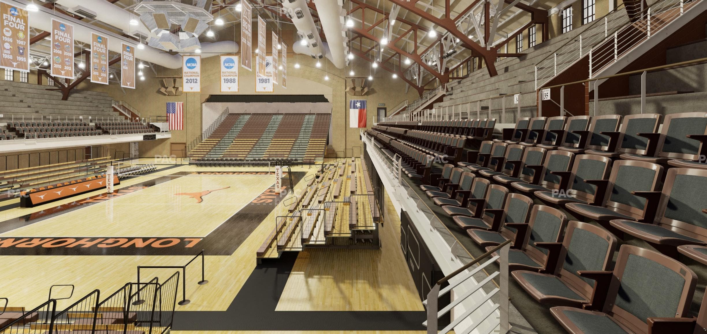 Gregory Gym - Section Chairback 36 Seat View
