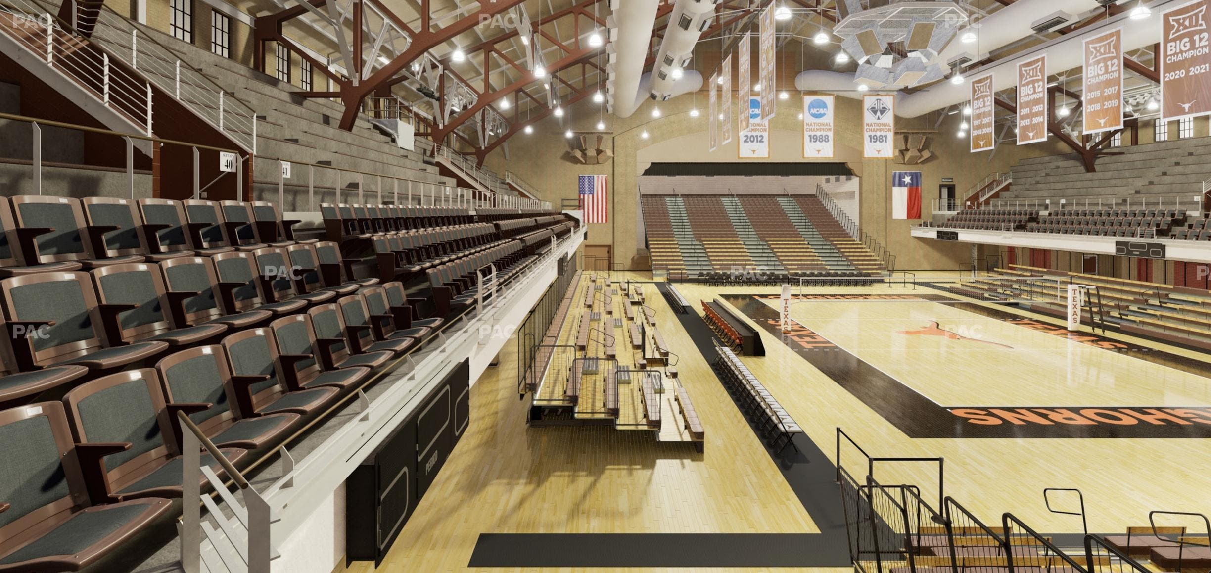 Gregory Gym - Section Chairback 39 Seat View