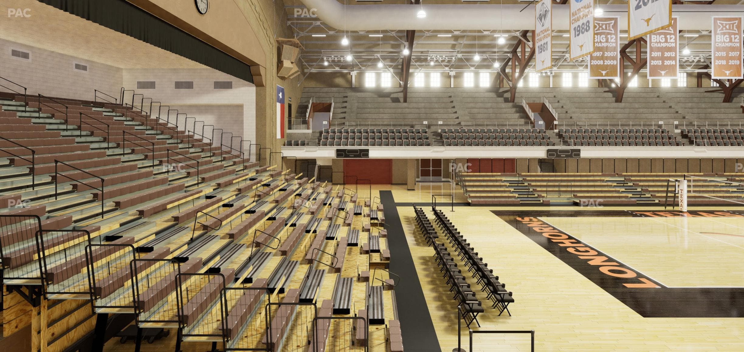 Gregory Gym - Section Chairback 44 Seat View