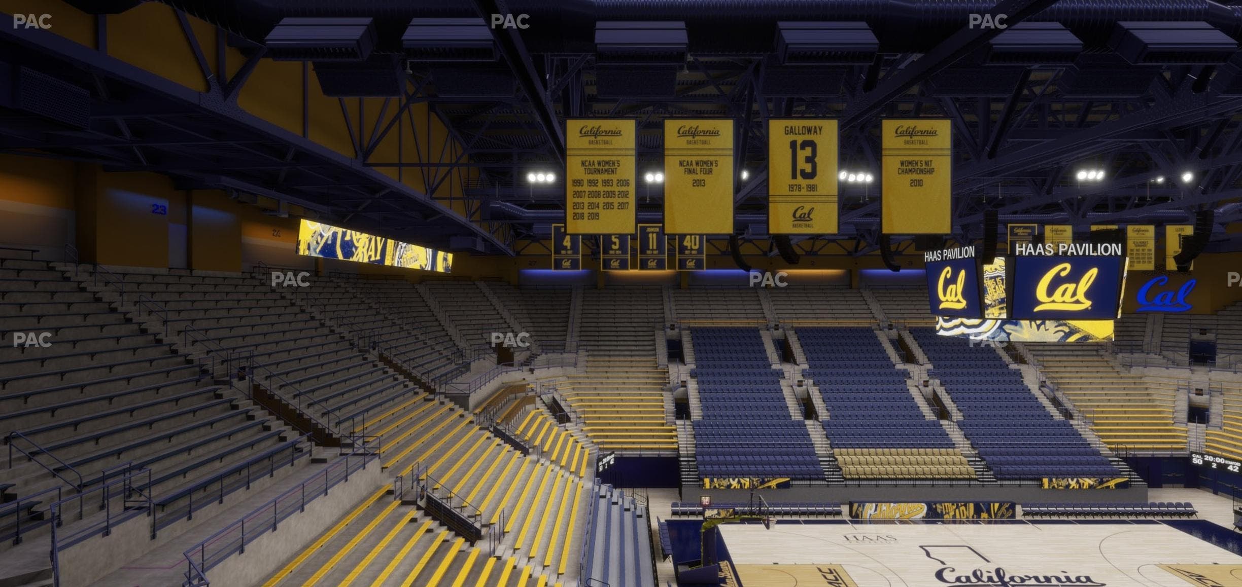 Haas Pavilion - Section 18 Seat View