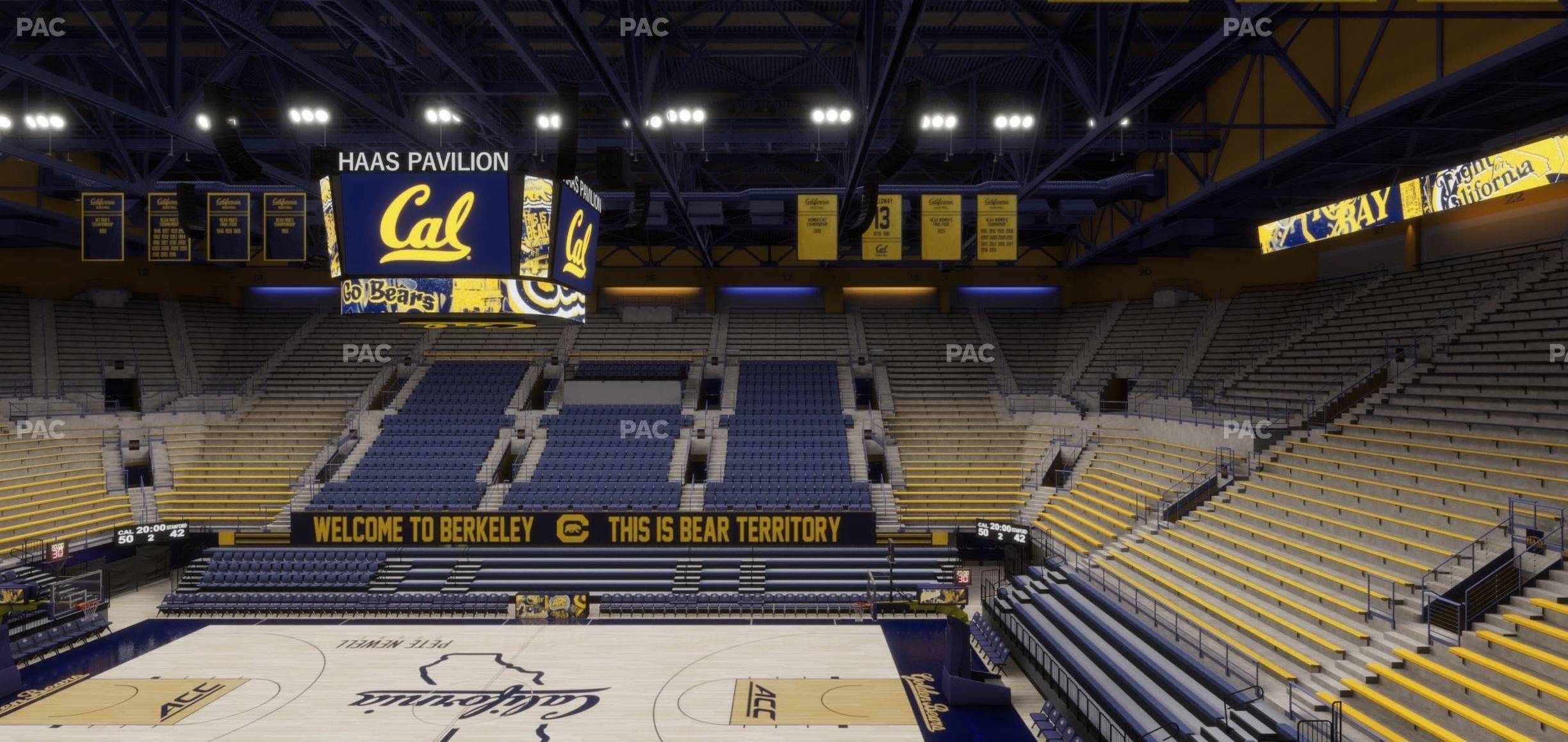 Haas Pavilion - Section Chairback 1 Seat View