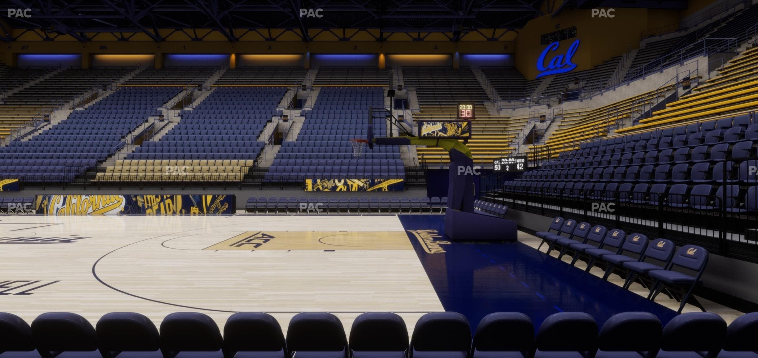 Haas Pavilion - Section Chairback 15 L Seat View