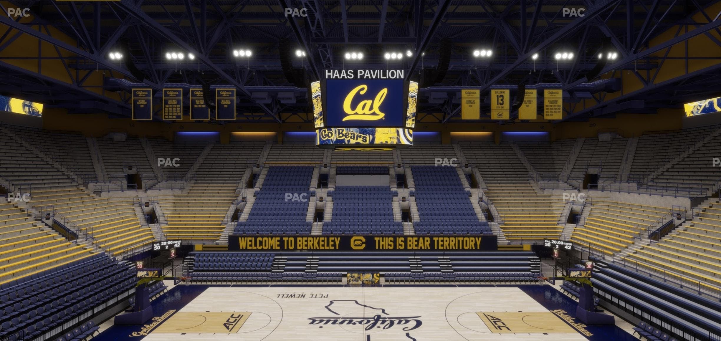 Haas Pavilion - Section Chairback 2 Seat View