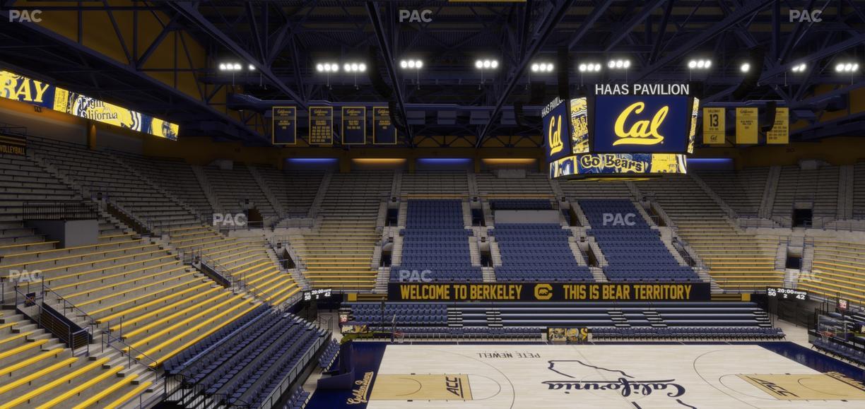 Haas Pavilion - Section Chairback 3 Seat View