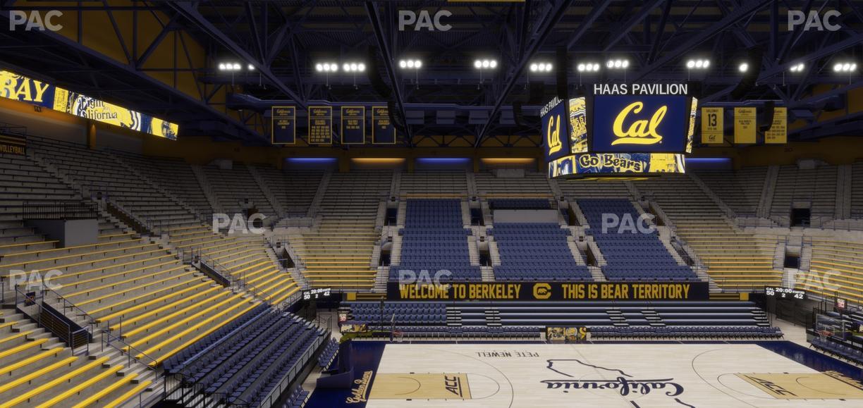 Haas Pavilion - Section Chairback 3 Seat View