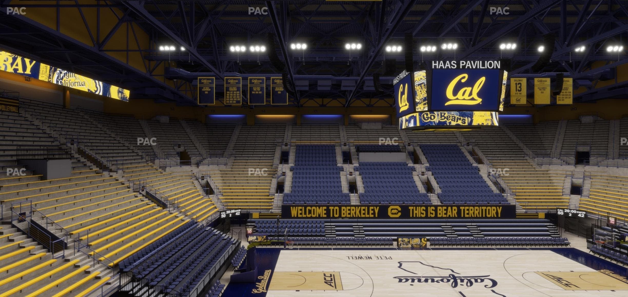 Haas Pavilion - Section Chairback 3 Seat View