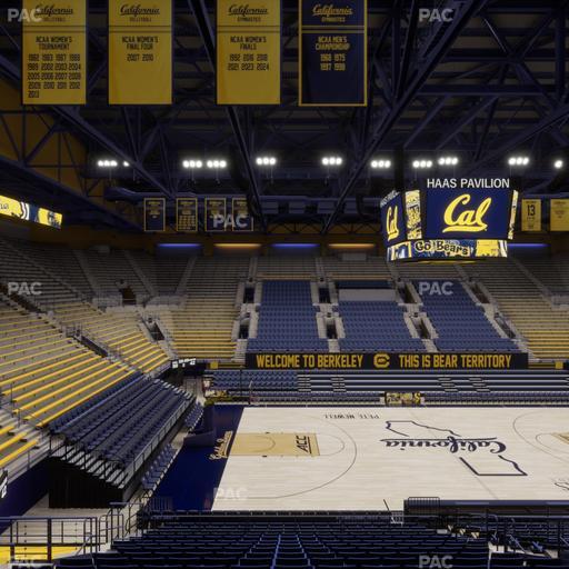 Haas Pavilion - Section Chairback 3 Seat View