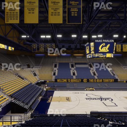 Haas Pavilion - Section Chairback 3 Seat View