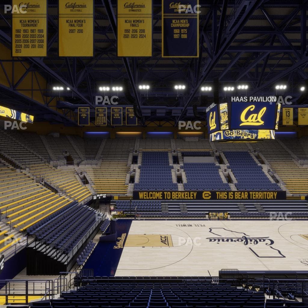 Haas Pavilion - Section Chairback 3 Seat View