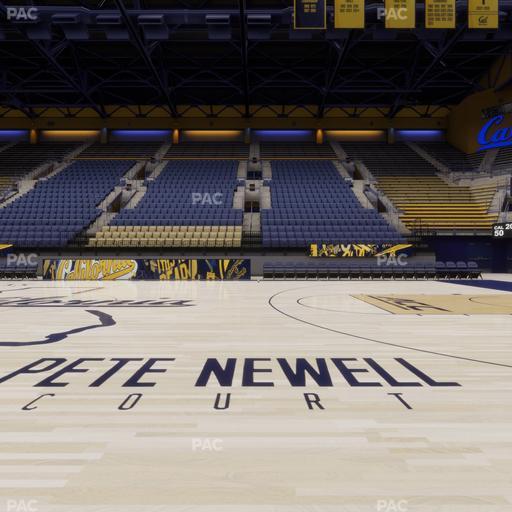 Haas Pavilion - Section Courtside 15 16 Seat View