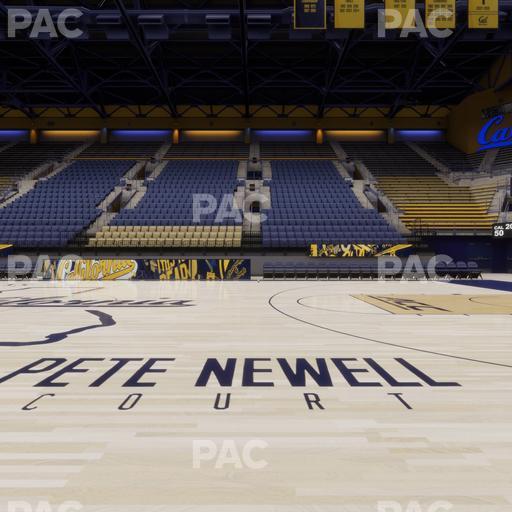 Haas Pavilion - Section Courtside 15 16 Seat View