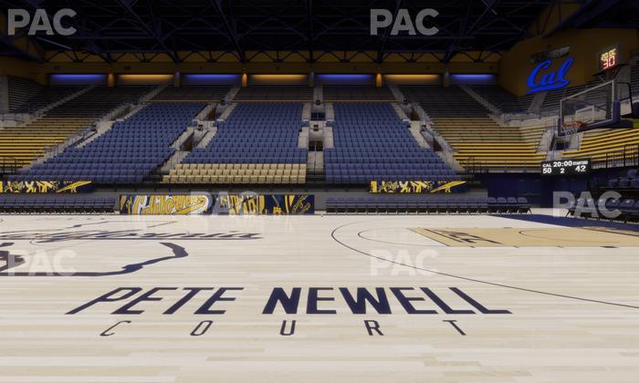 Haas Pavilion - Section Courtside 15 16 Seat View
