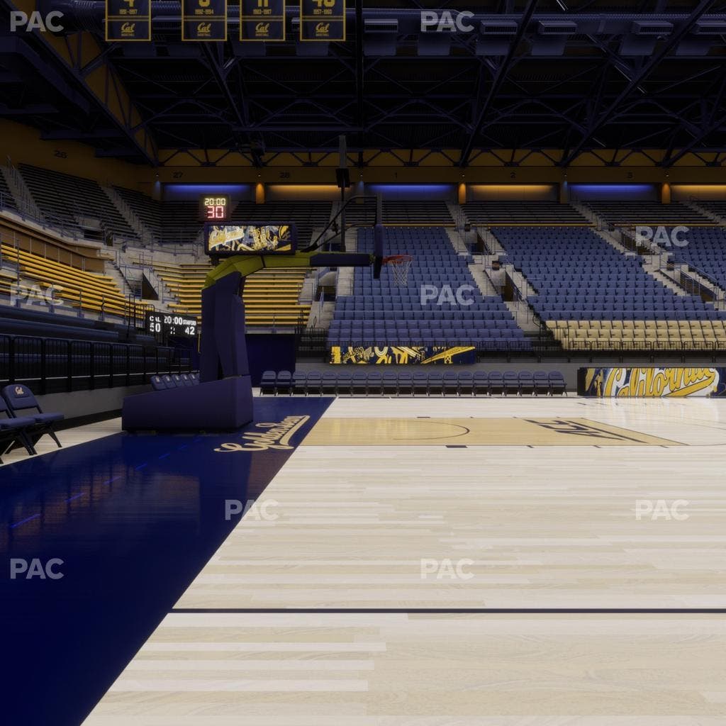 Haas Pavilion - Section Courtside 16 17 Seat View