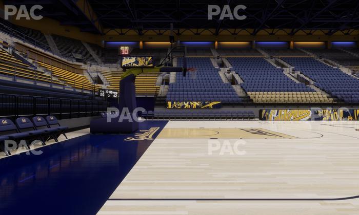Haas Pavilion - Section Courtside 16 17 Seat View