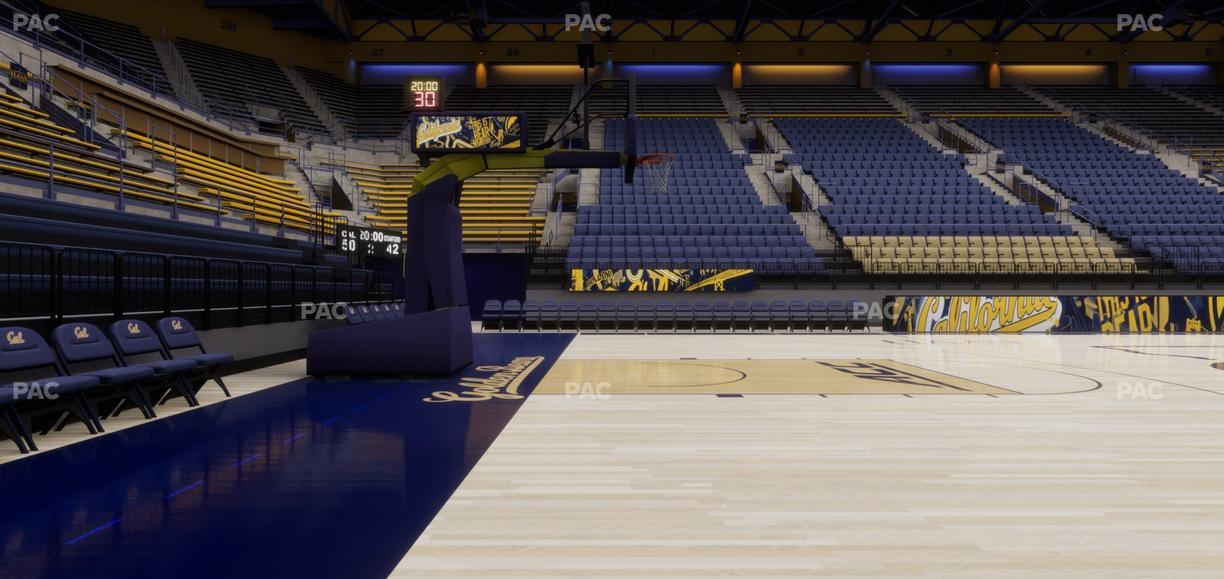 Haas Pavilion - Section Courtside 16 17 Seat View