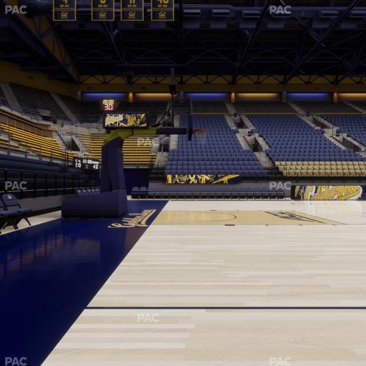 Haas Pavilion - Section Courtside 16 17 Seat View