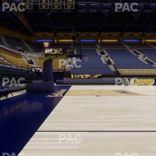 Haas Pavilion - Section Courtside 16 17 Seat View