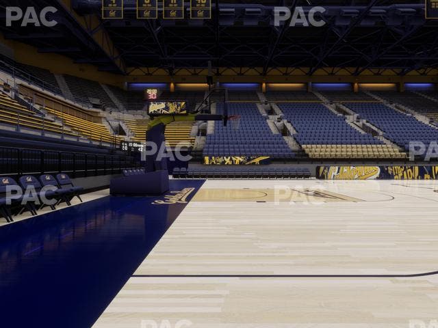 Haas Pavilion - Section Courtside 16 17 Seat View Haas Pavilion - Section Courtside 16 17 Seat View