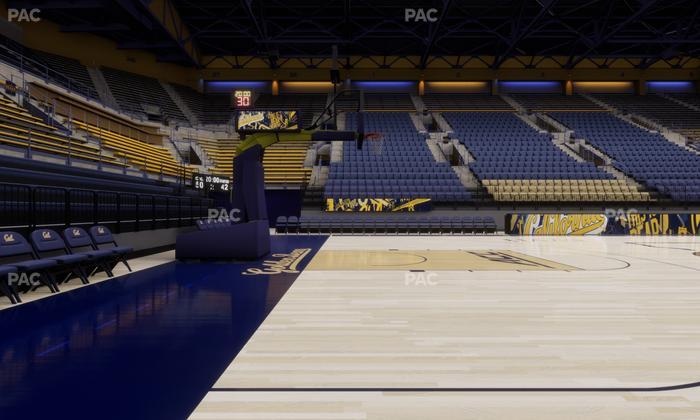 Haas Pavilion - Section Courtside 16 17 Seat View