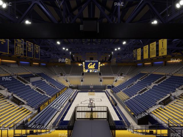 Official view from Section Ga Seating at Haas Pavilion
