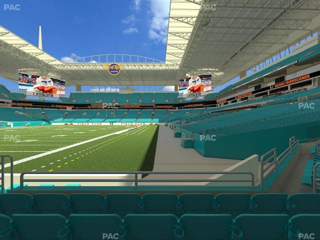 Hard Rock Stadium - Section 101 Seat View