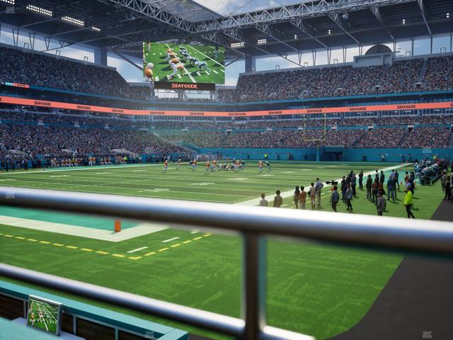 Official view from Section 101 at Hard Rock Stadium