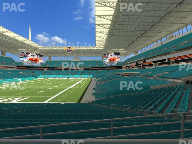 Hard Rock Stadium - Section 101 Seat View Hard Rock Stadium - Section 101 Seat View