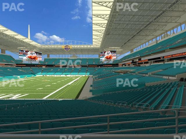 Hard Rock Stadium - Section 101 Seat View