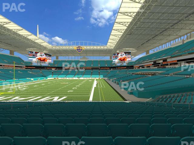 Hard Rock Stadium - Section 102 Seat View Hard Rock Stadium - Section 102 Seat View