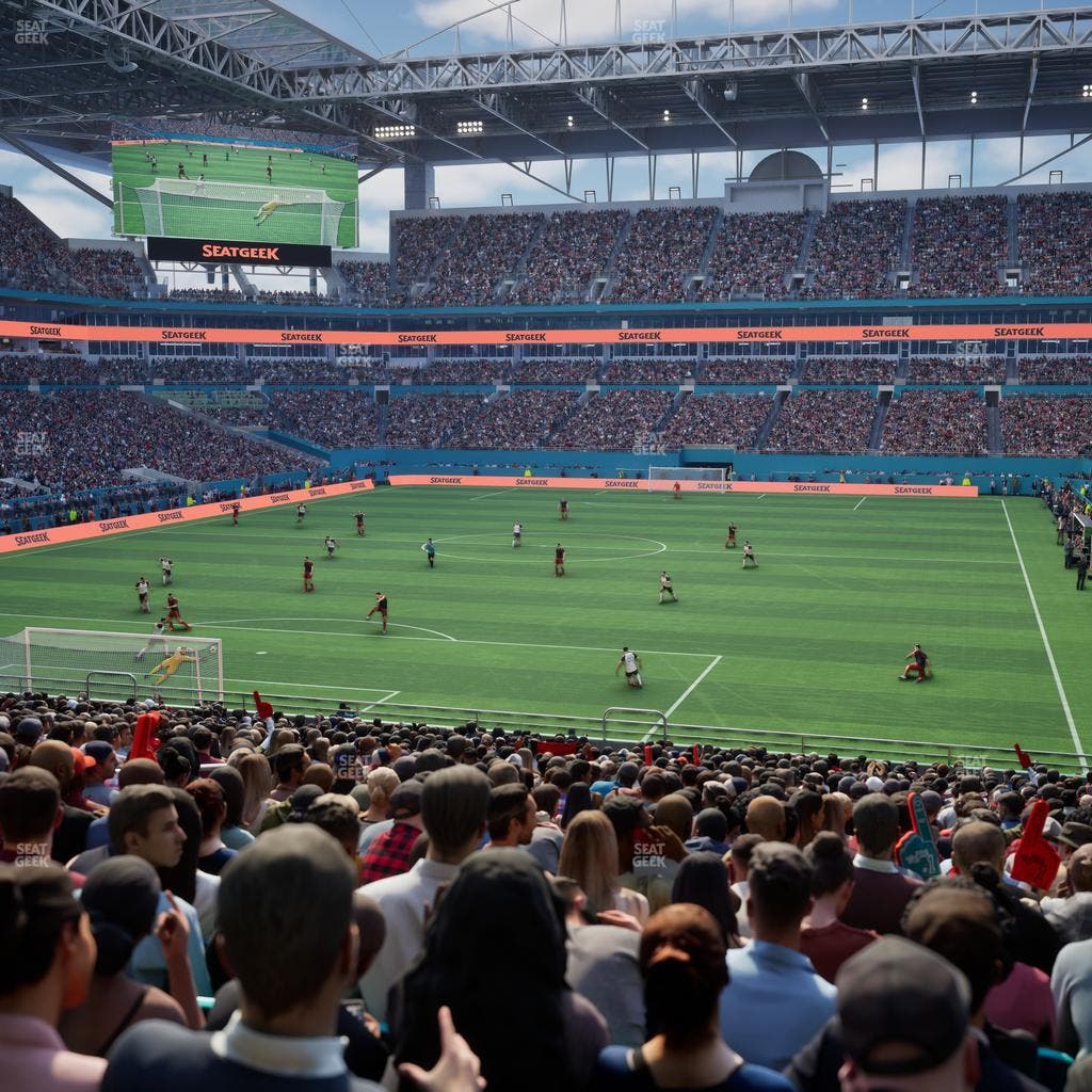 Hard Rock Stadium - Section 102 Seat View