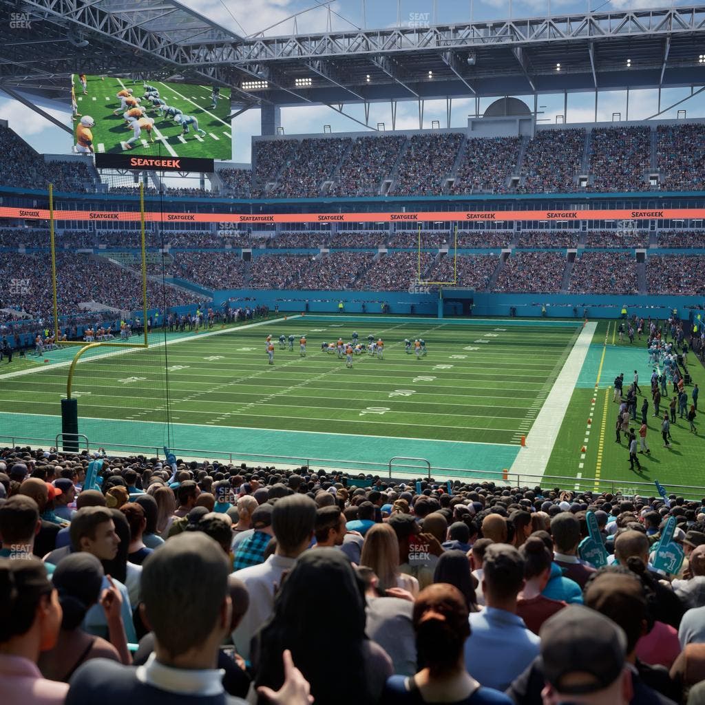Hard Rock Stadium - Section 102 Seat View