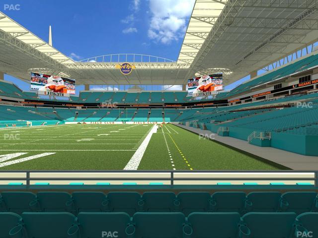Hard Rock Stadium - Section 102 Seat View