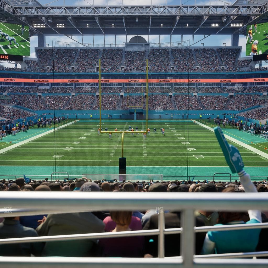 Hard Rock Stadium - Section 104 Seat View