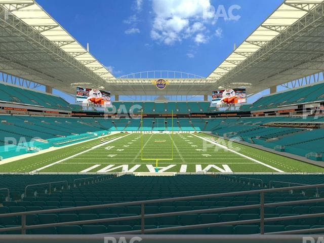 Hard Rock Stadium - Section 104 Seat View