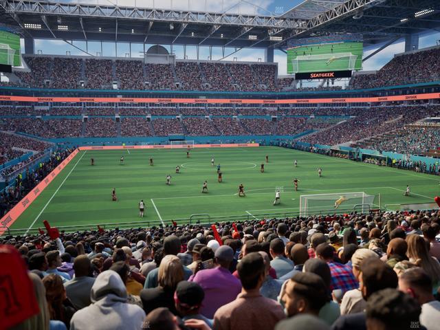 Hard Rock Stadium - Section 106 Seat View Hard Rock Stadium - Section 106 Seat View