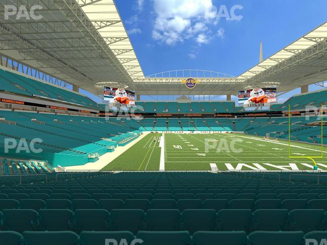 Hard Rock Stadium - Section 106 Seat View Hard Rock Stadium - Section 106 Seat View