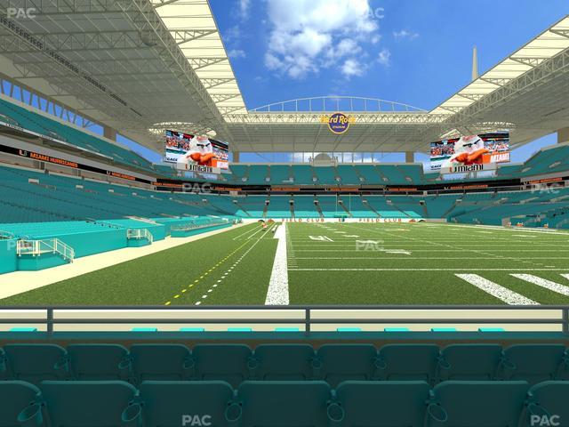 Hard Rock Stadium - Section 106 Seat View