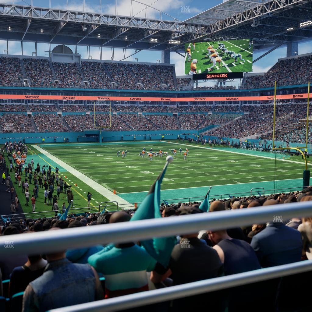 Hard Rock Stadium - Section 107 Seat View