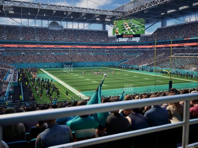 Hard Rock Stadium - Section 107 Seat View