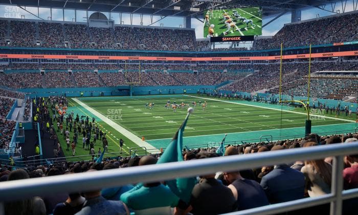Hard Rock Stadium - Section 107 Seat View